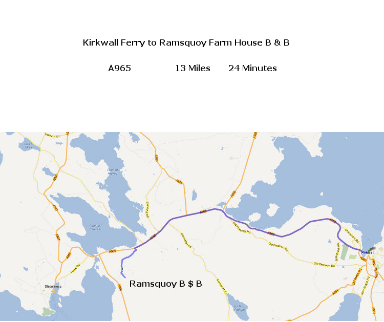 Kirkwall Ferry to Ramsquoy B & B